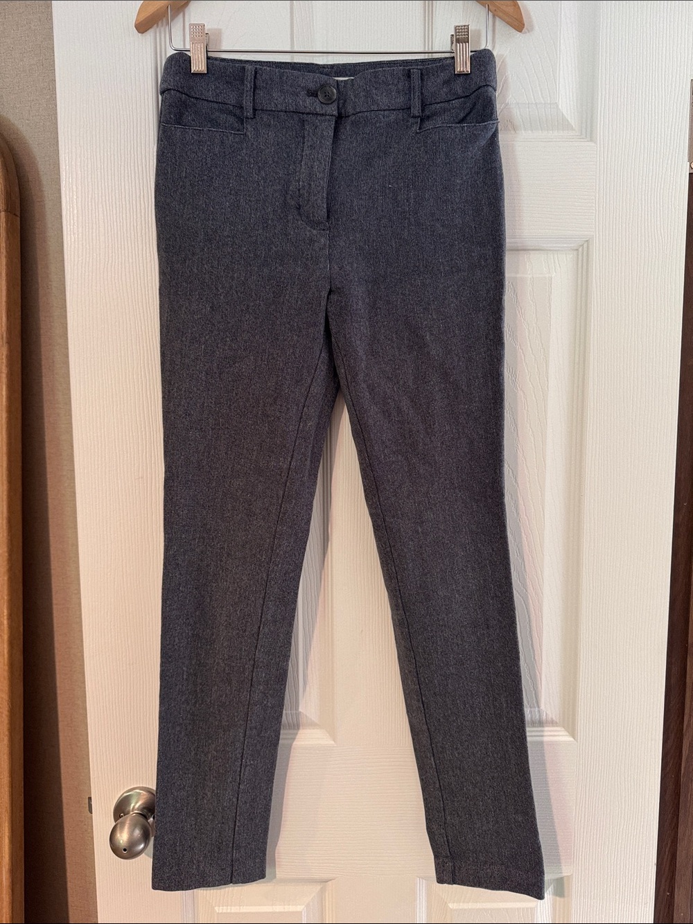 LOFT Charcoal Skinny Ponte Jeans